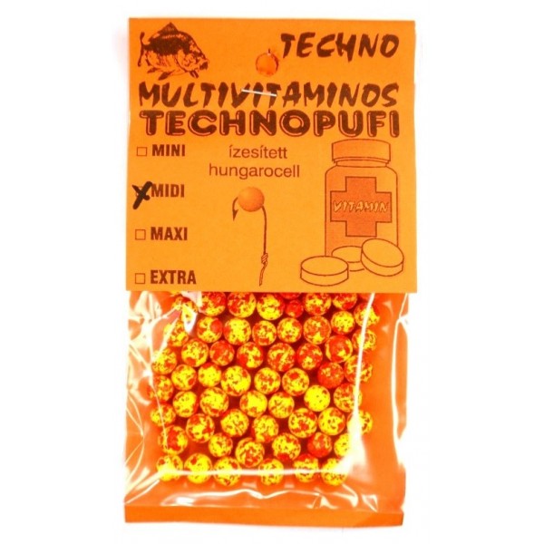 Пенопласт насадочный для рыбы, Techno Миди, 4-6мм, вкус Витамин